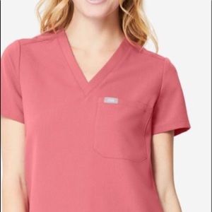 Figs Salima Scrub Top Rose Quartz